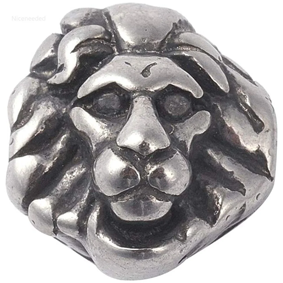 

10 шт., бусины из нержавеющей стали