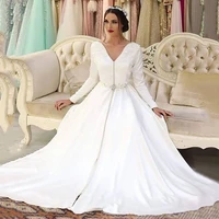 white satin caftan morocca evening dress long sleeves appliques button islamic dubai saudi arabic evening dress abaya prom dress