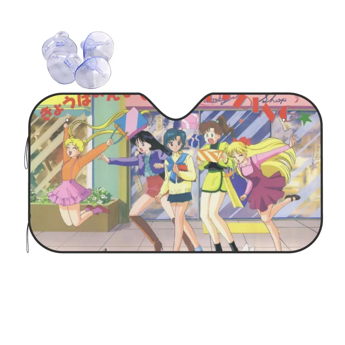 

Moon Girl Аниме складной солнцезащитный козырек для лобового стекла 70x130 см