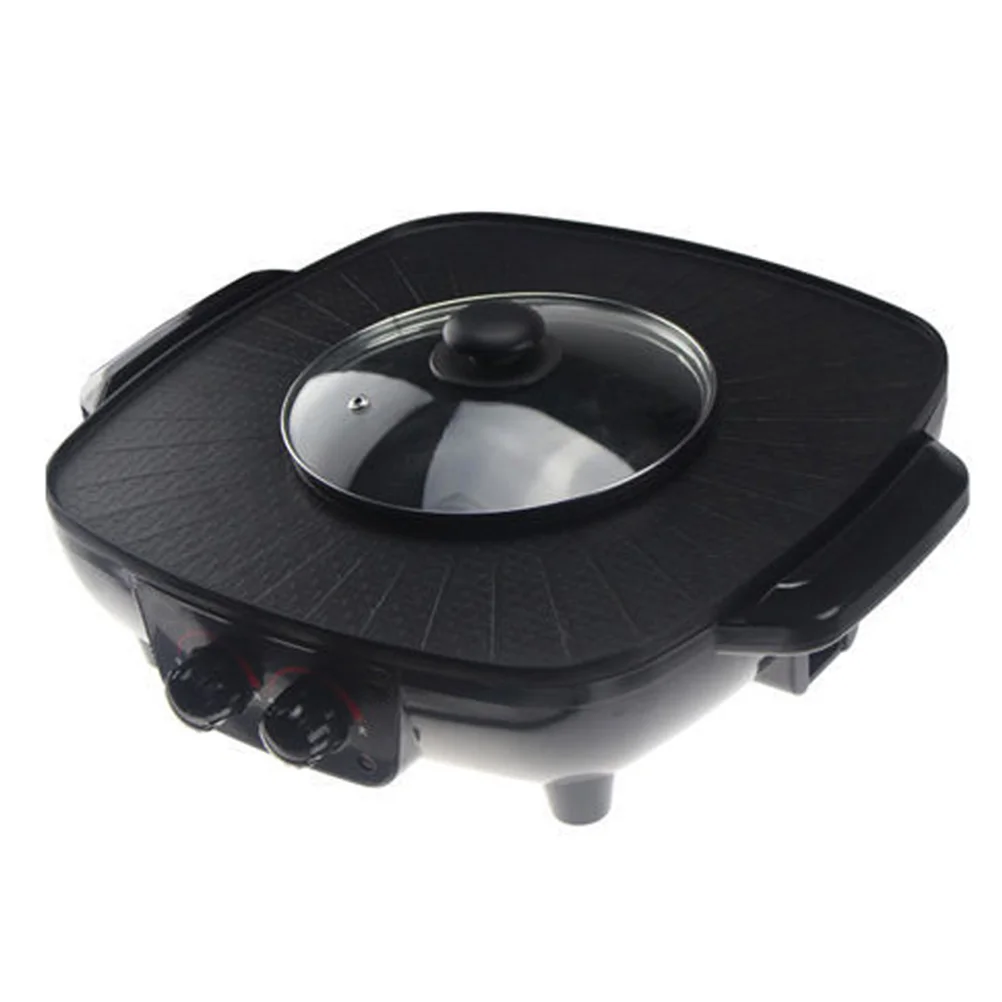 1 шт. Электрический горшок с двойным управлением антипригарные прочные