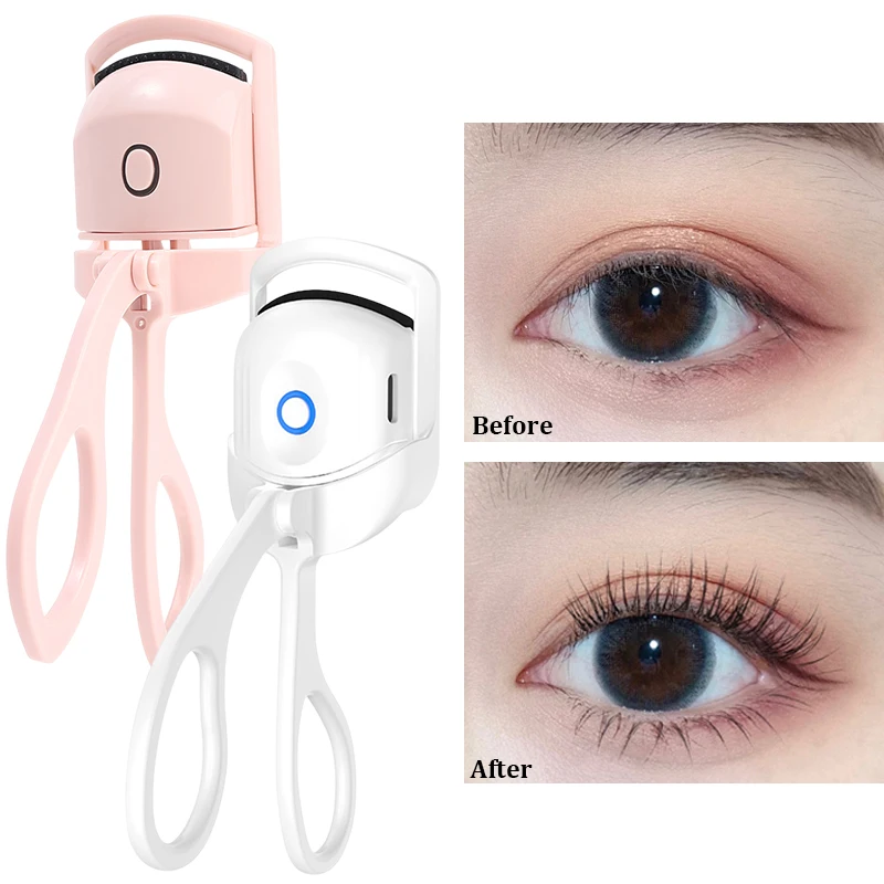 

Electric Heated Eyelash Curler Thermal Comb Eyelashes Perm Long Lasting Shaping Eye Lash Curls Portable Makeup Tools Cosmetics