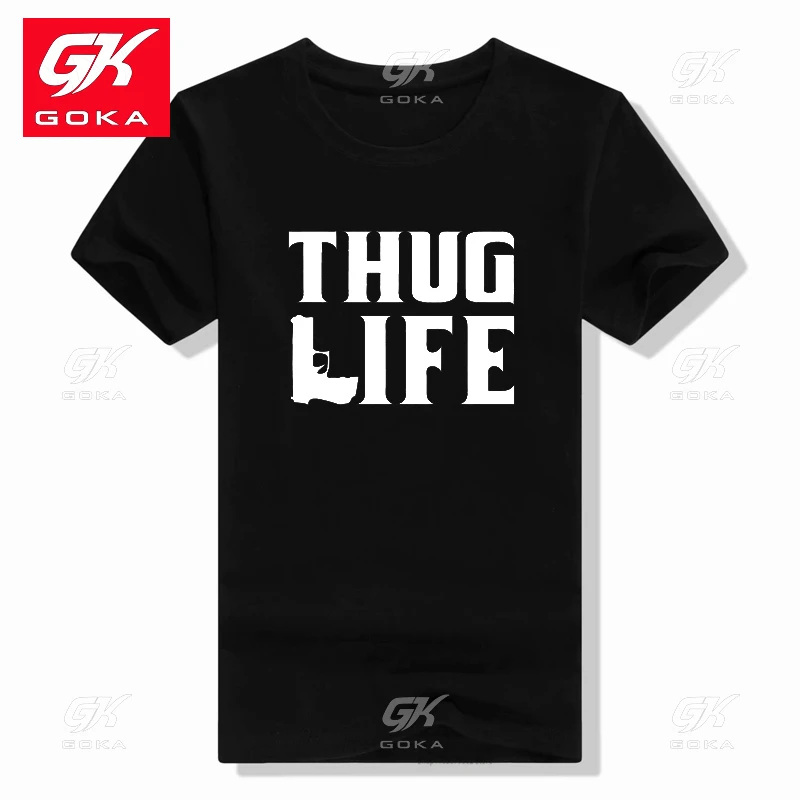 Новая хлопковая футболка THUG LIFE TUPAC SHAKUR SAKUR 2PAC Album Мужская в стиле рок-группы хип-хоп