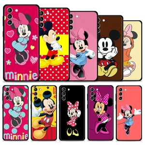 Phone Case For Samsung S21 S20 FE S22 Ultra S10 S9 S8 Plus for Galaxy S21FE S20FE Coque Mickey Mouse and his girlfriend Minnie