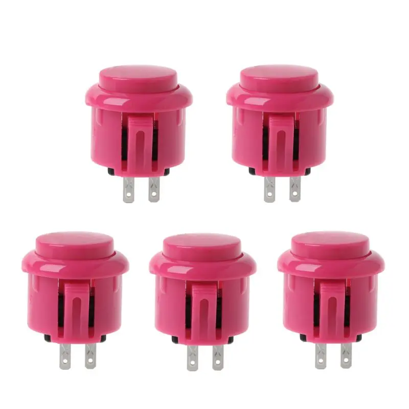 Встроенный небольшой микропереключатель 24 мм аркадная круглая кнопка для Jamma Mame