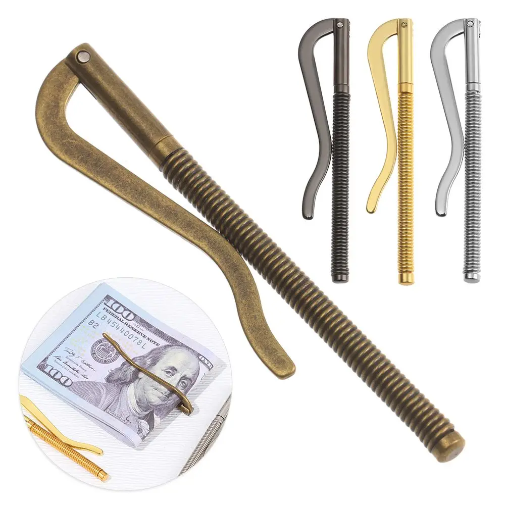 

Складной держатель для денег, металлический держатель для денег, пружинный зажим для денег