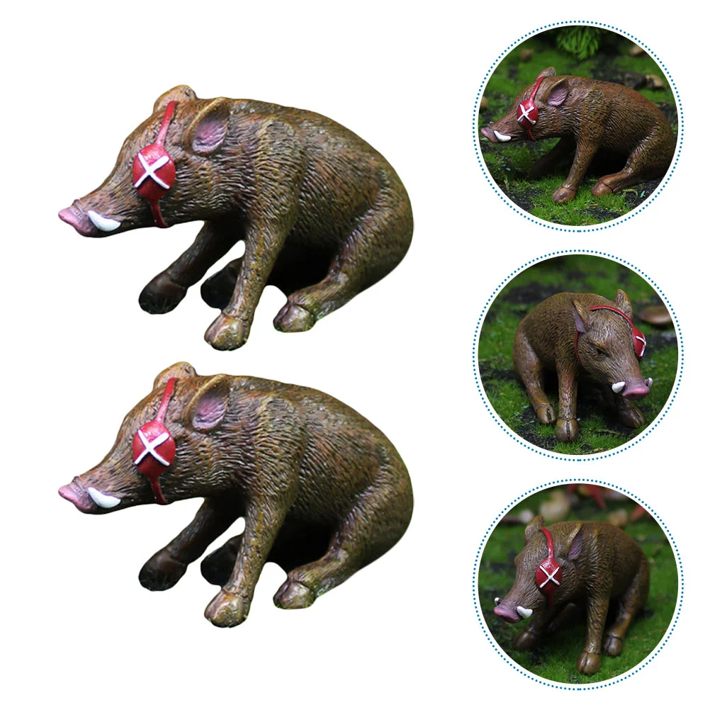 

Animaldecorations Miniature Pirate Statues Home Lucky Modelsculpture Outdoor Statue Garden Piggy Figures Toy Table Ornament Cake