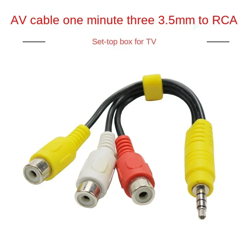 1 шт. 3 5 мм Aux Стерео к RCA женскому Аудио Видео AV Адаптерный кабель для