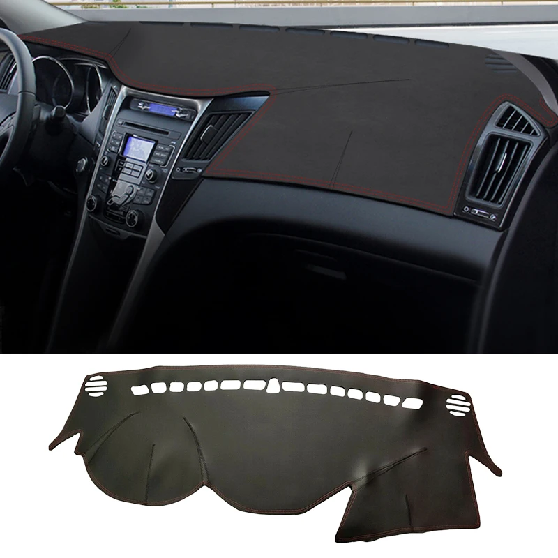 

Чехол для приборной панели автомобиля, коврик для приборной панели, коврик, коврик, подходит для Hyundai Sonata 2011, 2012, 2013, 2014, левый руль