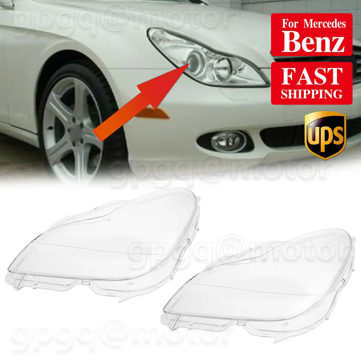 

Пара передних фар для Mercedes Benz W219 CLS350 CLS500 CLS550 2006-2011 A2198202961 A2198203061