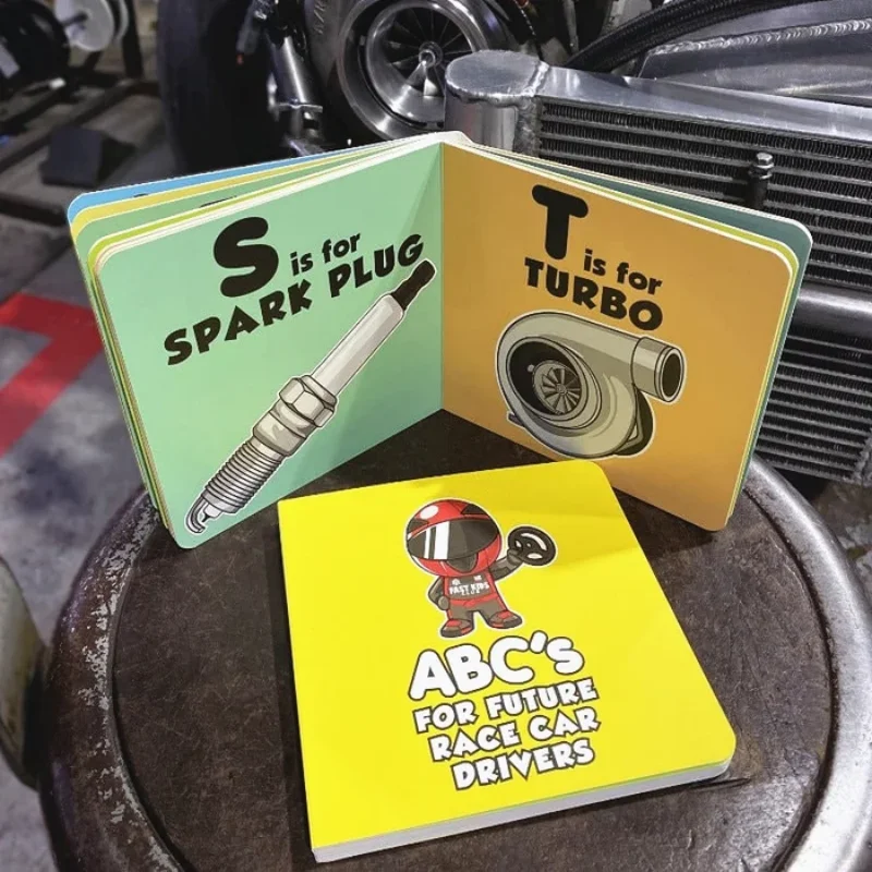 ABC книга для будущего гоночный автомобиль водитель обучающие игрушки детей Тихая