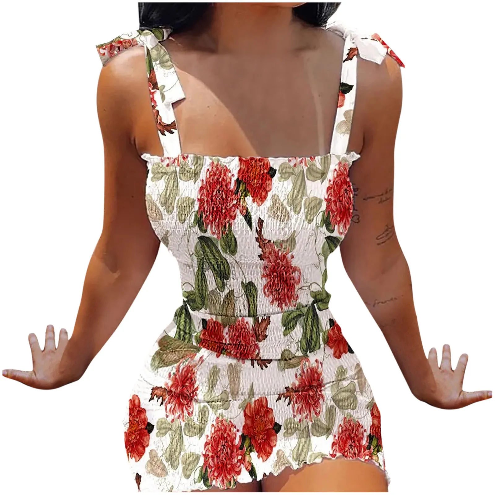 

Мини-платье с цветочным принтом и шнуровкой, женское платье с оборками, сексуальное летнее платье с принтом, женское скромное платье, женско...