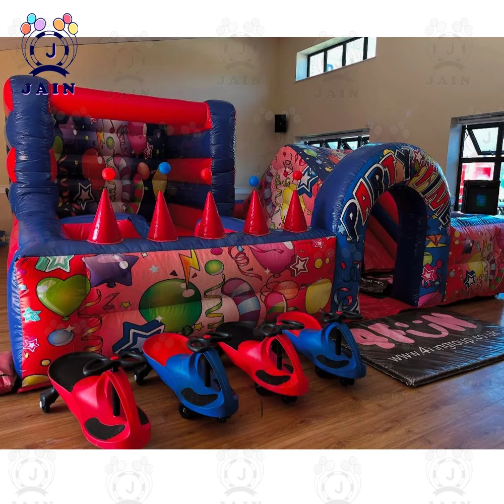 Надувной замок 4 в 1