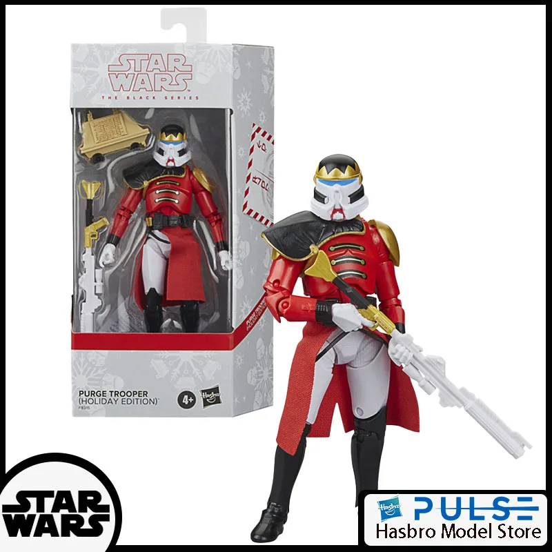 

Original Hasbro Star Wars The Black Series Purge Trooper (Holiday Edition) Action Figure 6In Premium Model Toy Christmas Present