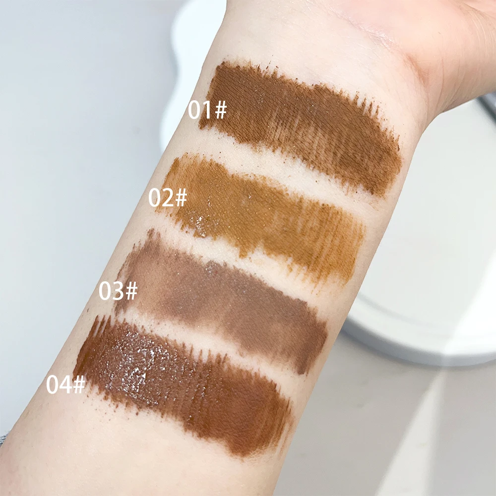 Жидкий окрашивающий тинт для бровей водостойкий стойкий жидкий гель крем черная