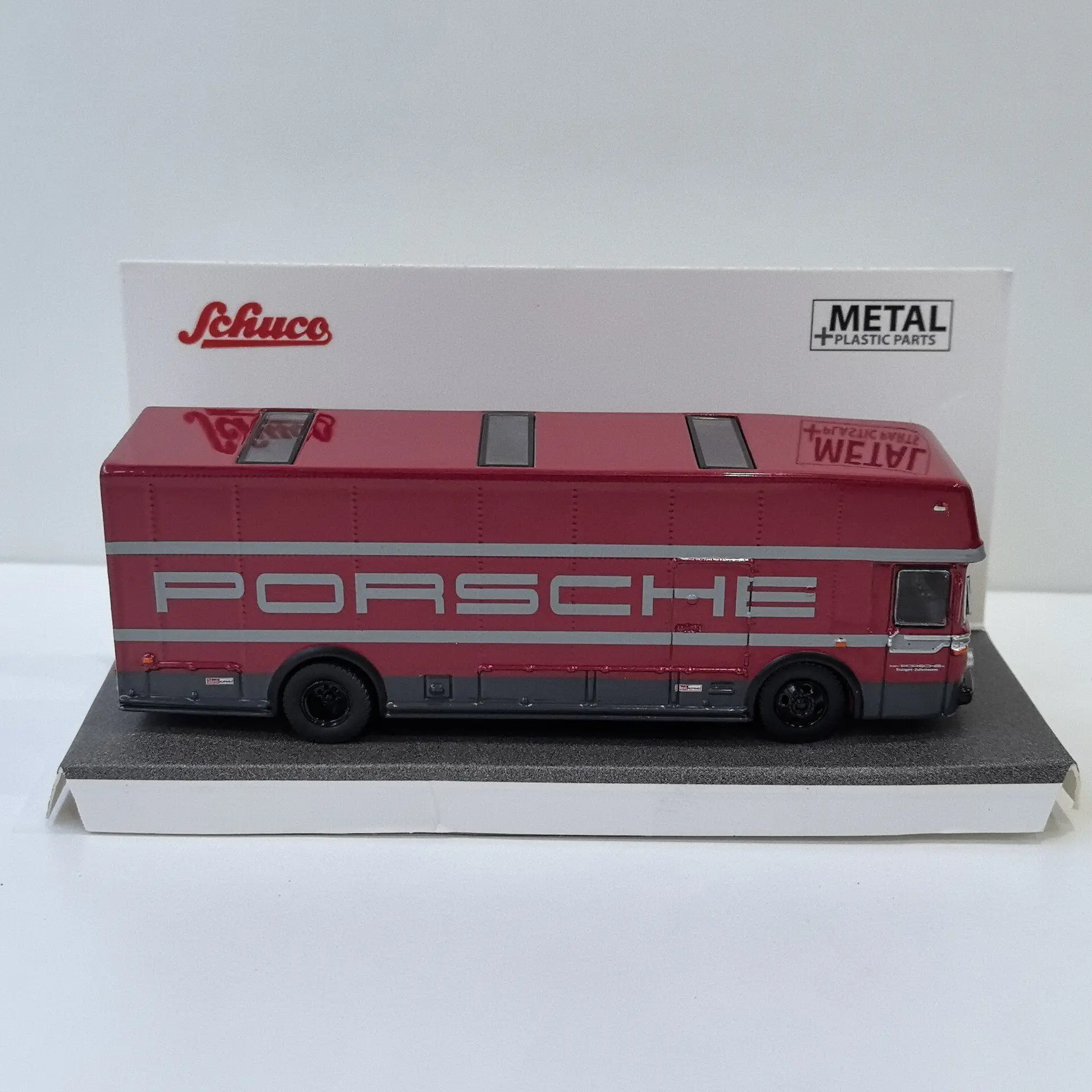 Фото Металлическая модель автомобиля Diecast SCHUCO 1/87 Scale HO BENZ PORSCHE Racing Transport 7 №2