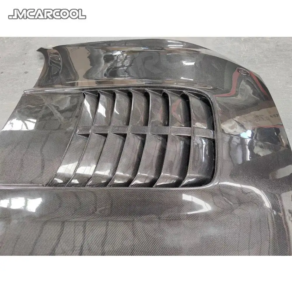 Передняя решетка капота двигателя из углеродного волокна крышка для Ford Mustang Coupe