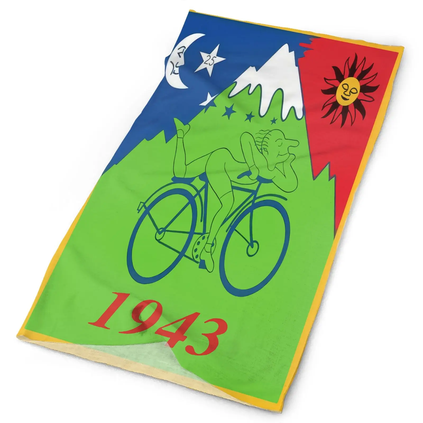 

Albert Hofmann Bicyle Stamp D35 Hoffman Men's Bandana Hiking Scarf Neck Warmer Head Scarf Bandana Mask Ski Snowboard Balaclava