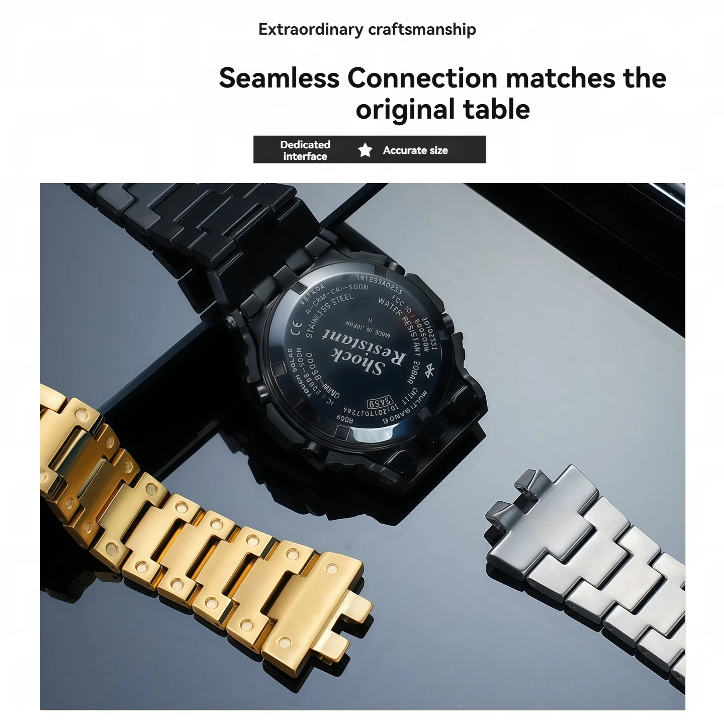 Фото GMW-B5000 комплект модов из титанового сплава, ремешок + чехол для Casio G-SHOCK 3459 GMW-B5000, модификация, набор «сделай сам», детали для часов, аксессуары №5