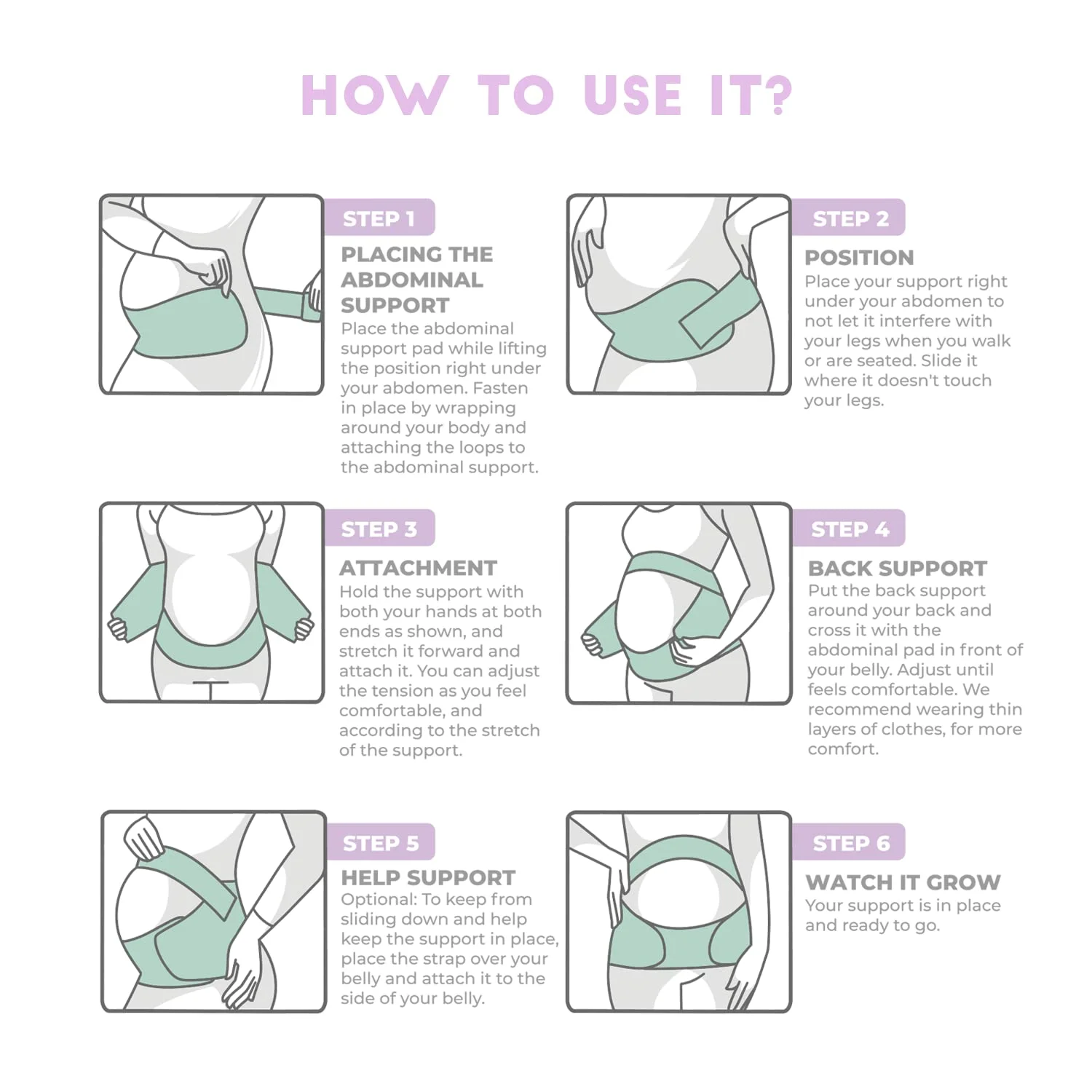 Abdominal Support Belt For Pregnant Women 3 In 1 Support Belly Band Back Support Brace Protector Maternity Clothes Waist Cincher