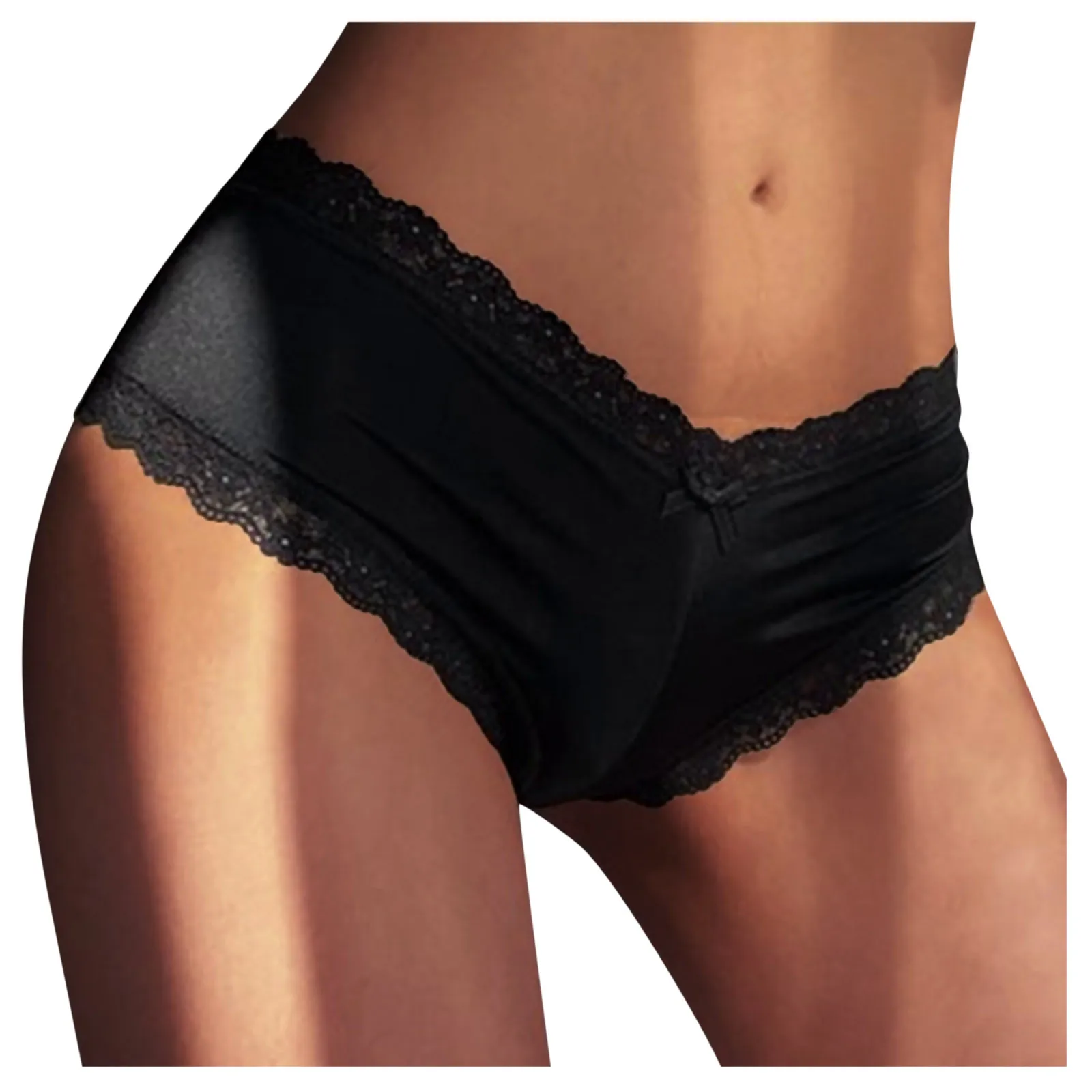 

Appeal Ice Silk Cross Tie Lace Low Waist Lingerie Hip Lifting Briefs Underpants G-strings Thongs Panties Women Sexy Underwear