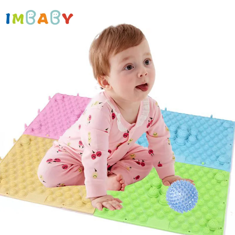 16 PCS/SET Kid Soft Floor Mat Puzzle Children's Folding Massage Orthopedic Cushion for Children Prevention Flat Feet Nursery Pad