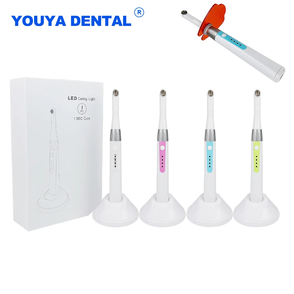 Dental Wireless LED Curing Light 1 Second Cured Lamp Curing High Power Wide Spectrum 2000 mw/cm² Dentistry Tool Teeth Whitening