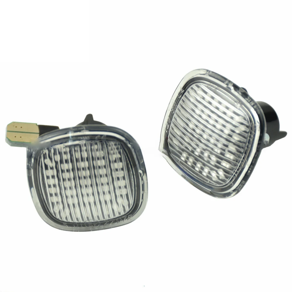 

Pair LED Clear Side Indicator Repeater Light For Skoda Fabia Octavia Audi A4 A8 4D0949127 1U0949127B 1U0949127C