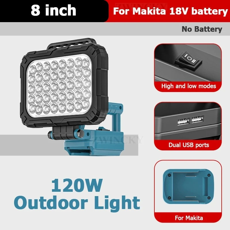 

Портативный светодиодный фонарь для Makita 18В