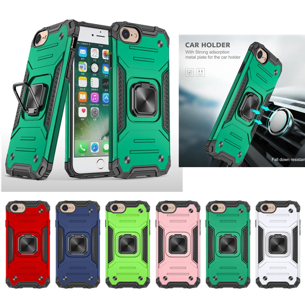 

For iPhone SE 2022 2020 Case Luxury Magnetic Shockproof Stand Cover For iPhone SE3 SE2 SE se2022 5G 4.7" Ring Phone Coque Funda