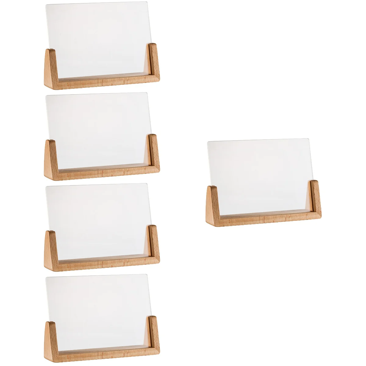 

5x Plate U Type Base Tabletop Showing Stand Photo Picture Frame Label Display Board Menu Rack
