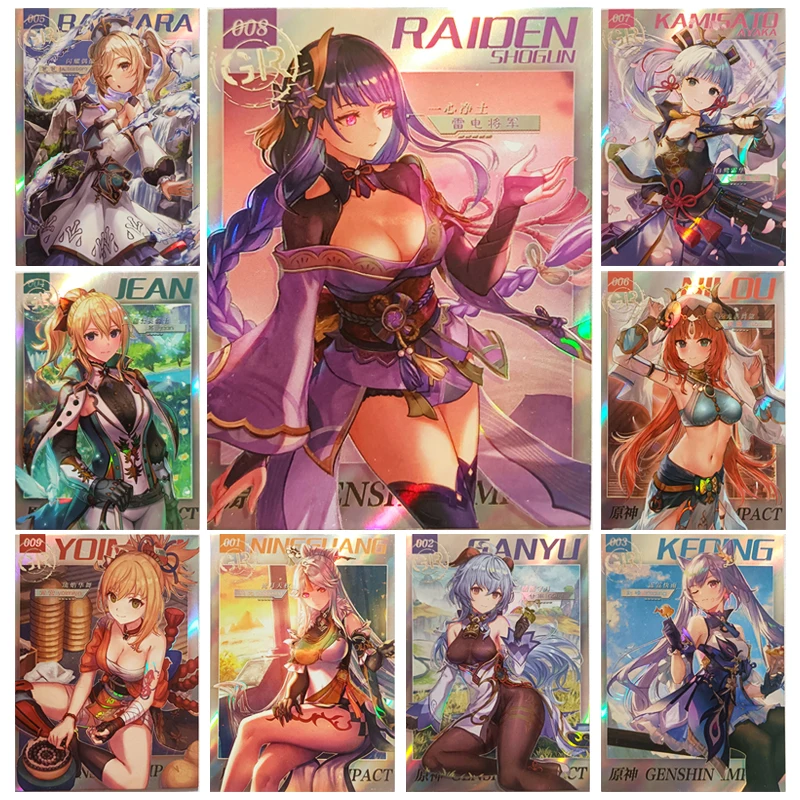 Подарочная карточка с героями мультфильма богиня история геншина ударка