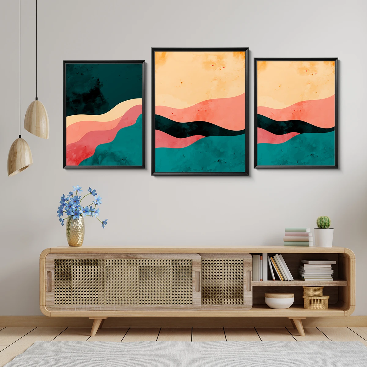 

Abstract Boho Curve Lines Minimalist Wall Art Print Paper Nordic Canvas Painting Wall For Living Room Wall Decor Decoration