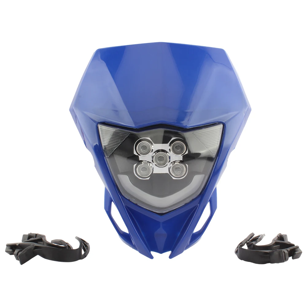 Фото Аксессуары для фар для мотокросса Yamaha, аксессуары для WR250F WR450F YZ250F YZ450F WR YZ 250F 450F, светодиодные фары для мотоцикла, дальний ближний свет №2