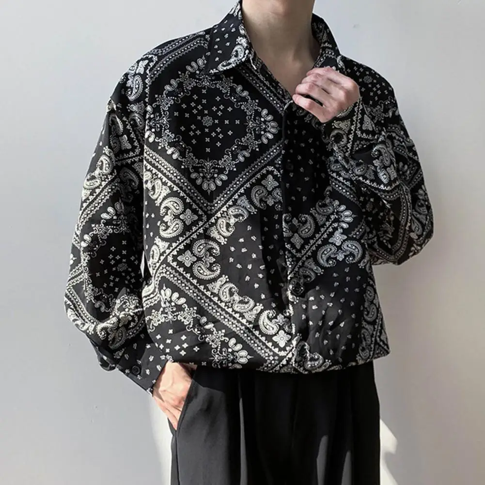 

Men Fall Tops Stylish Oversized Men Fall Tops Casual Breathable Spring Shirt