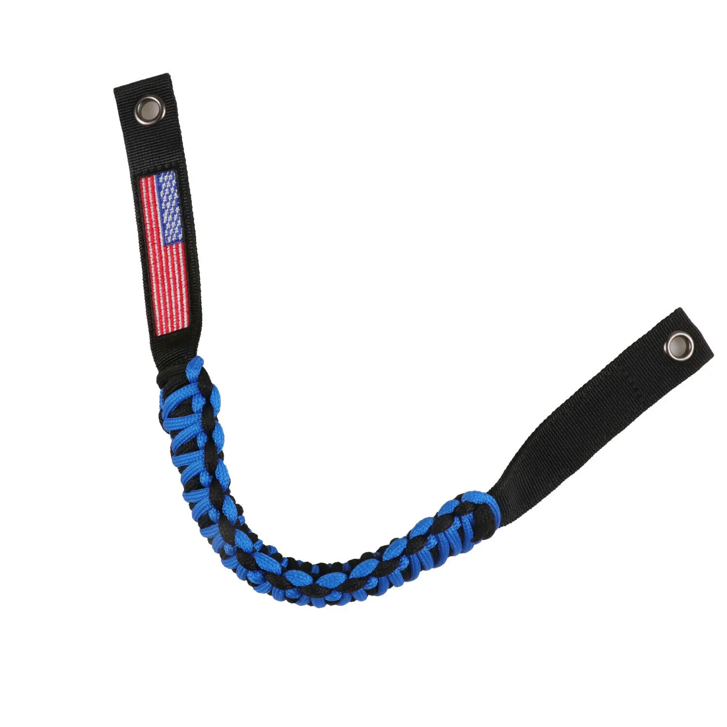 

Roll Bar Car Grab Handles USA Flag Pattern Armrests Handles Black & Blue For Ford Bronco 2021 2022 Grip Narrow Handle