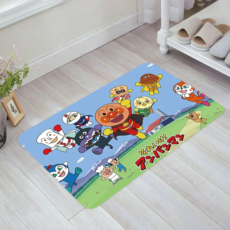 TU02 A-Anpanman Мультяшный напольный коврик Коврики для комнаты Ковер Вход в дом