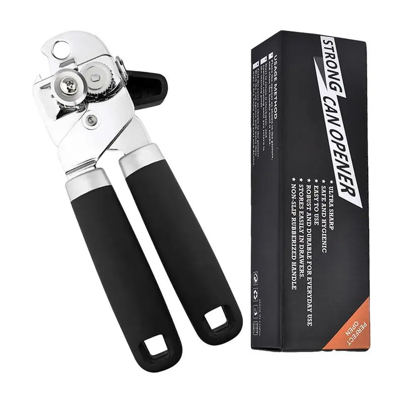 

Stainless Steel Can Opener Sharp Tin Can With Comfortable Grip Kitchen Can Opener Can Equipment Sharp Cutting Wheel Large Knob