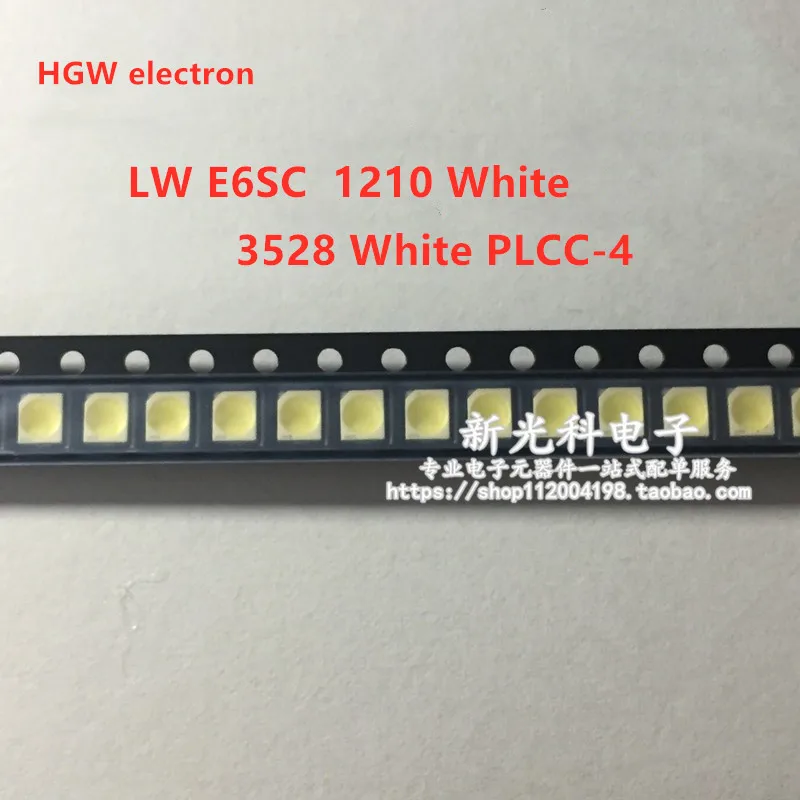 20 шт. LW E6SC LWE6SC PLCC-4 Общий анод 3528 4P БЕЛЫЙ SMD светодиод для кластера автомобильной приборной панели таблицы 1210 Освещение кнопки Включено.