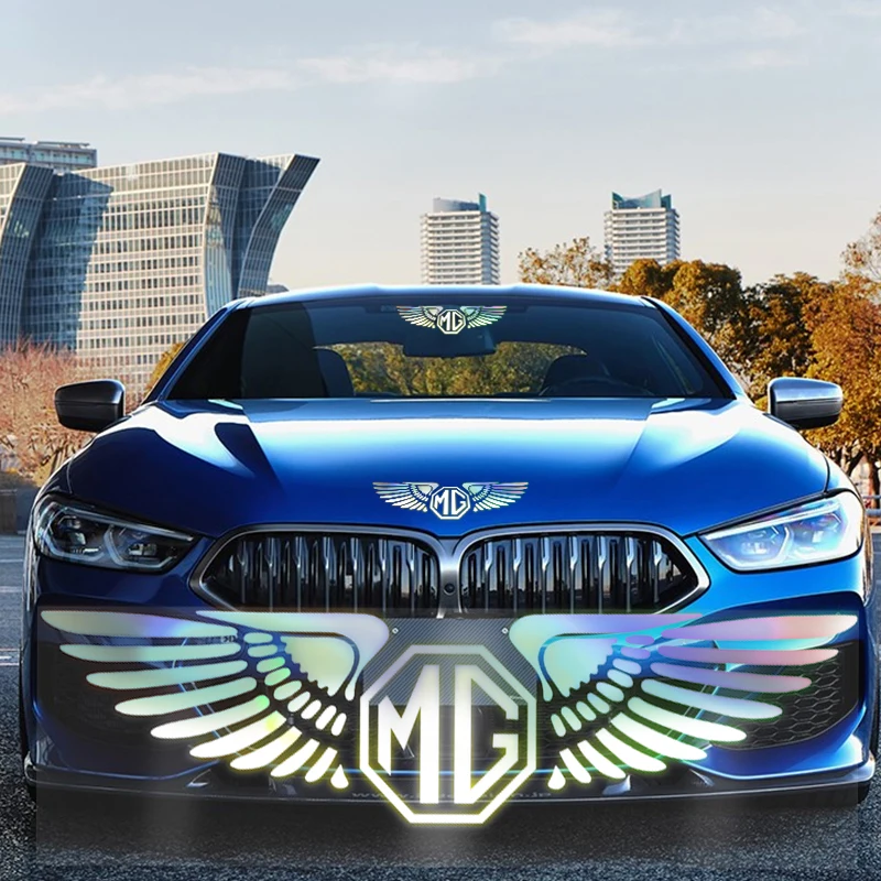 

Car Fashion Creative Body Glass Decoration Reflective Vinyl Laser Decal Stickers for MG ZS 350 GS GT HS TF ORKINA Et Accessories