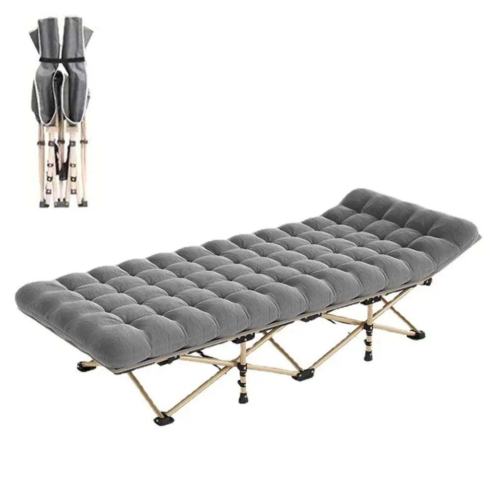 

Folding Camping Cot 440LBS Heavy Duty Sleeping Cots With Carry Bag Portable Camping Cot For Travel Camp Outdoor Beach Home Offic
