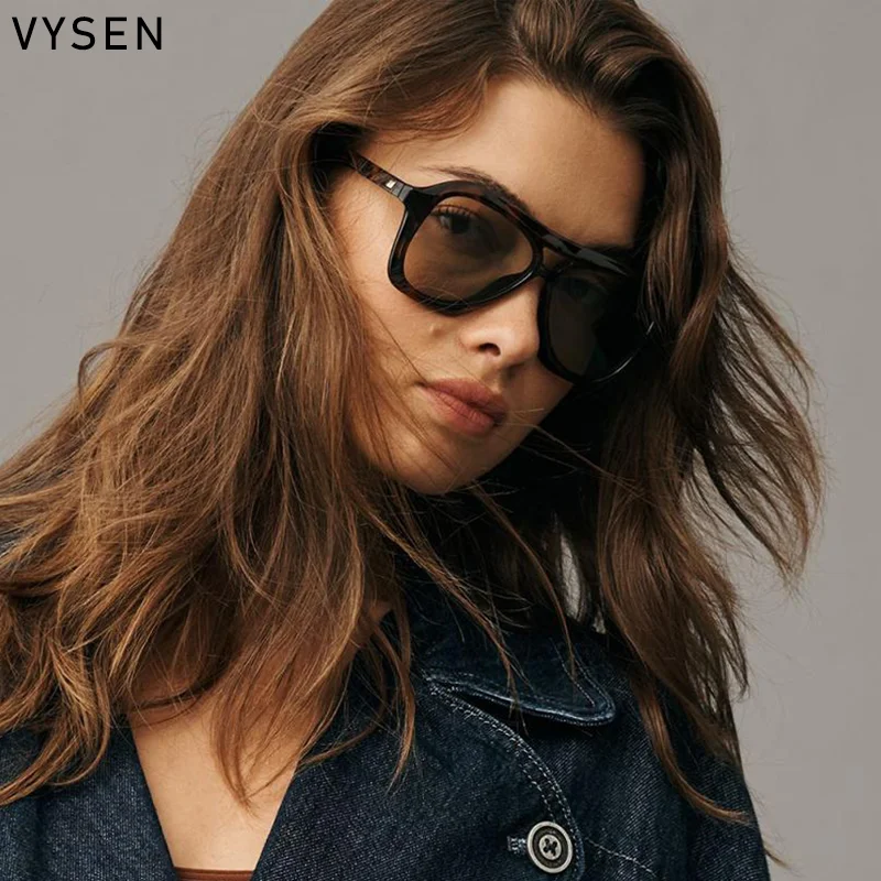 Y2K стильные солнцезащитные очки в средней оправе для женщин 2024 брендовые