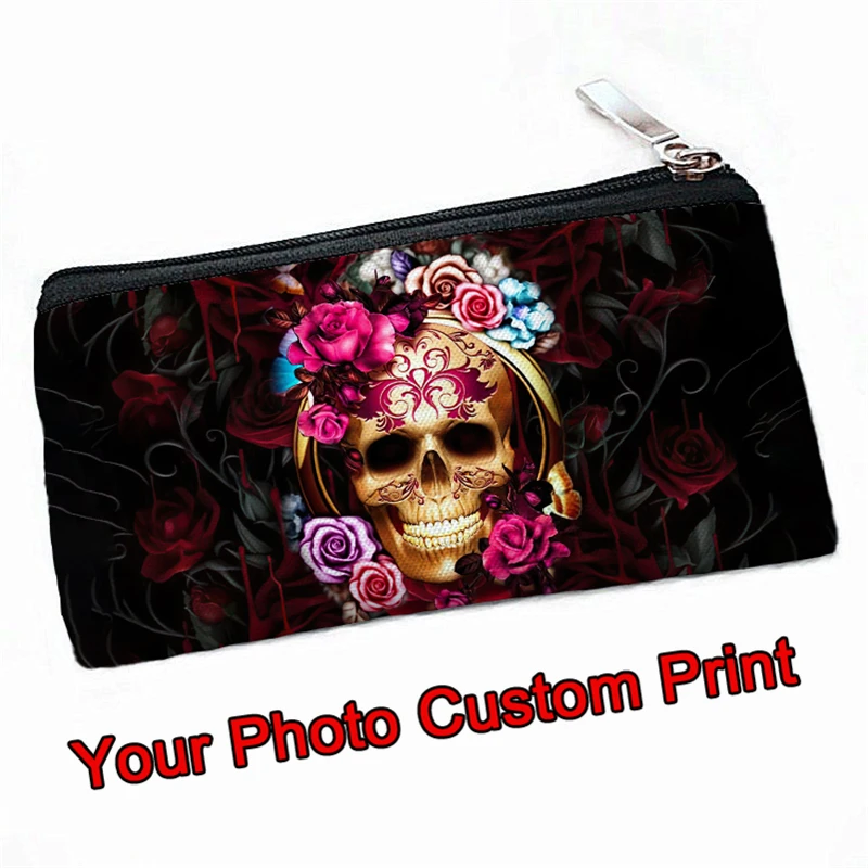 

Personalized Pencil Bag Custom Printed pen punch canvas Cosmetic Portable DIY Craft Gift for Office School Teen Girl Boy 044