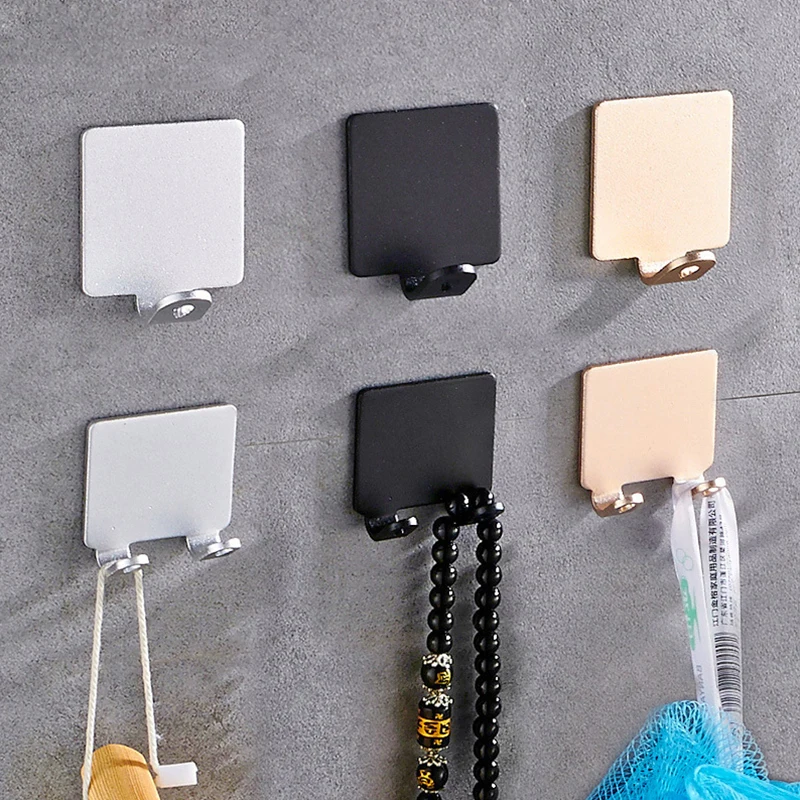 

3/6pcs Punch Free Razor Holder Multifunctional Hooks Bathroom Shelf Men Shaving Shaver Wall Shelf For Bathroom Storage Organizer