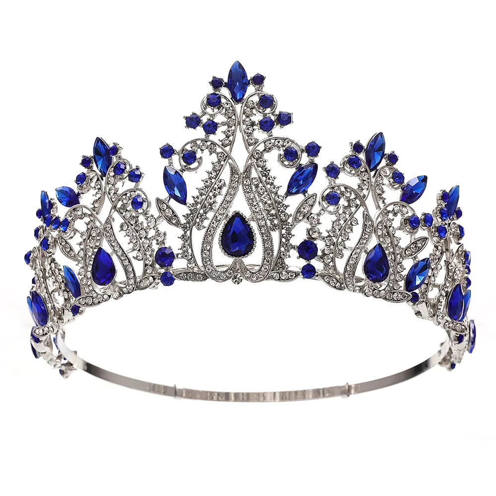 

Luxury Crystal Bridal Tiaras Crown Rhinestone Pageant Diadema Headpieces Wedding Hair Accessories