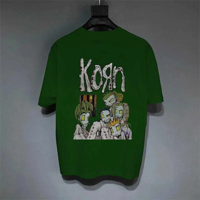 Рубашка для взрослых и детей короткий топ с графическим принтом рок улицы в стиле