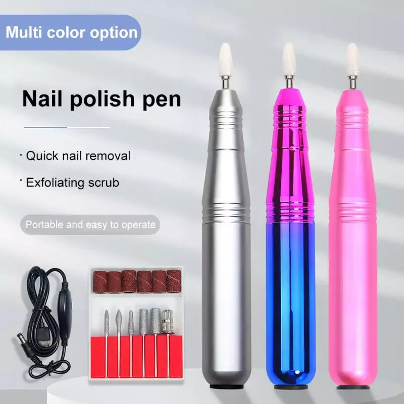

NEW2023 Nail Drill Machine Set Manicure Machine Mill Pedicure Grinding Polishing Nail Sanding File Pen Nail File Nails Art Tool