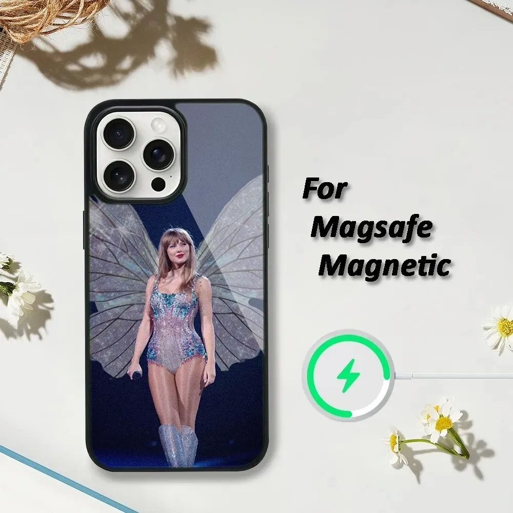 Чехол для телефона Singer T-TaylorS Alison iPhone 16 15 14 13 12 11 Plus Pro Max Mini S-SwiftES Magsafe с магнитной