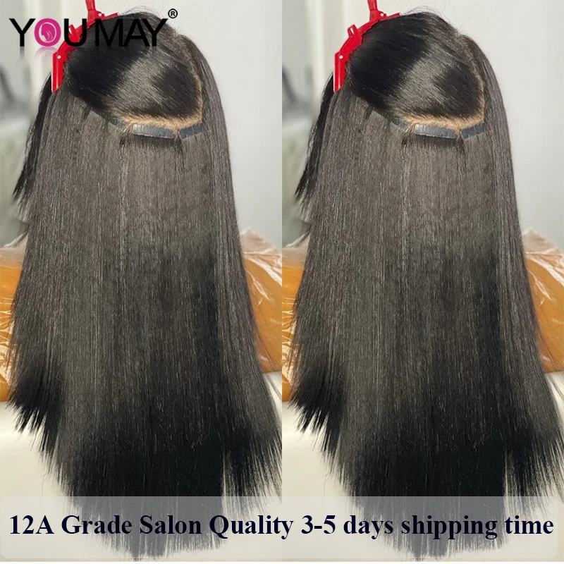 Silk Straight Tape In Human Hair Extensions Invisible Tape Ins Seamless Peruvian Remy Hair Bundles For Black Women Youmay Virgin