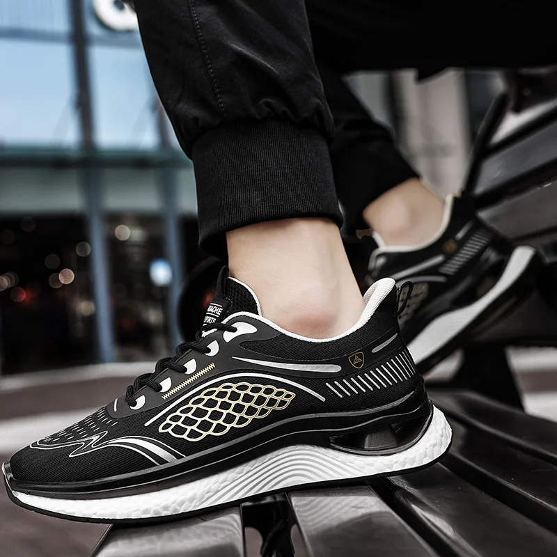 

Men's Shoes Spring Hot Style Sports Shoes Men's Breathable Mesh Men's Casual Shoes Daddy Trendy Shoes Running Shoes Men
