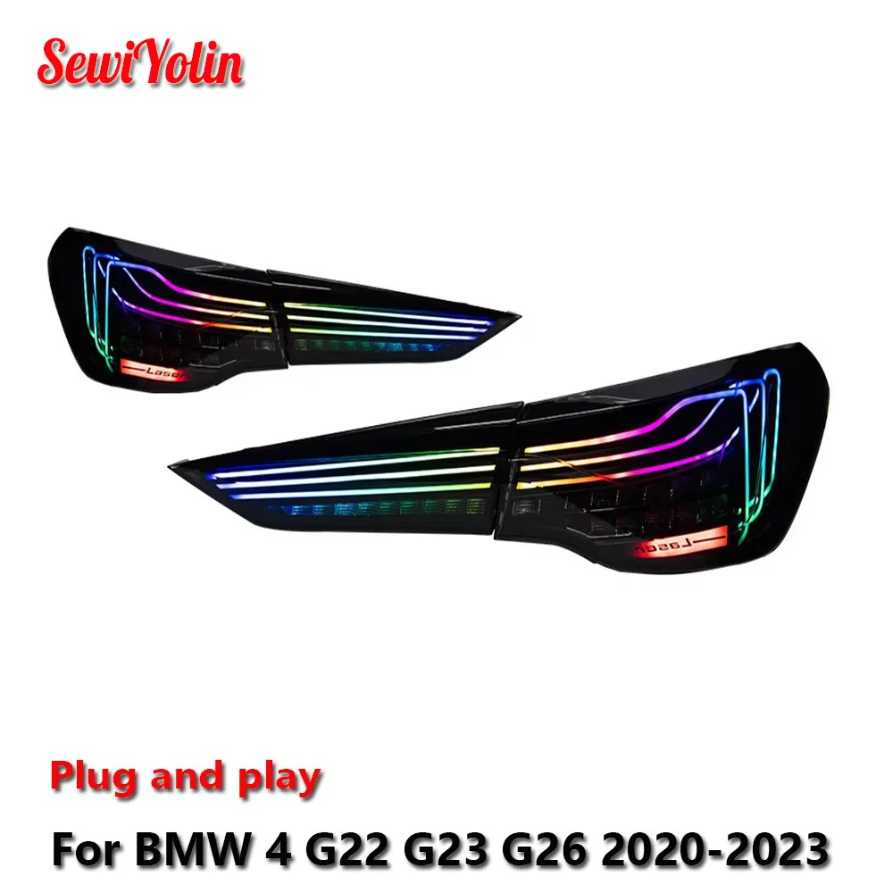 Автомобильные аксессуары Светодиодный задний фонарь для BMW 4 2020-2023 G22 G23 G26 425I M4 DRL